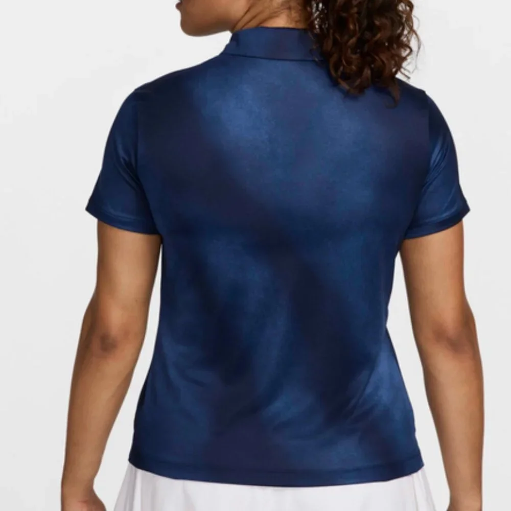NWT New Nike Women's Victory Dri-FIT Short-Sleeve Printed Golf Polo XS Shirt Top
